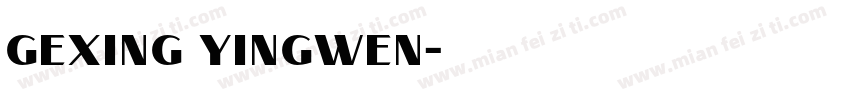 gexing yingwen字体转换